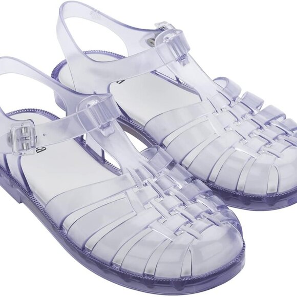 Women Jelly Sandal Synthetic Adjustable Sandals 8 Translucent Comfort Eco - Picture 2 of 9